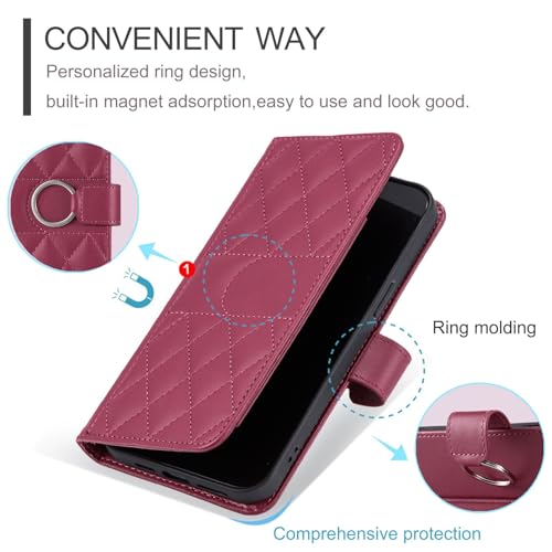 Étui portefeuille en cuir vert pour Samsung Galaxy S24 Plus avec fermeture magnétique - 4