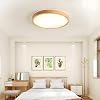 Lustre LED Suspendu En Bois Ovale - Dimmable 3000-6000K - Pour Cuisine Et Salle à Manger
