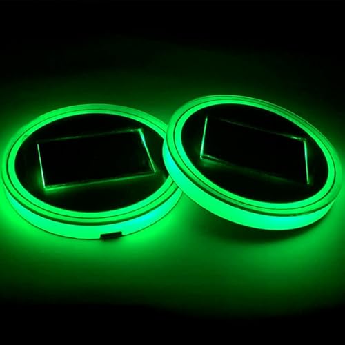 Posavasos para coche con cambio de 7 colores LED y base antideslizante para viajes