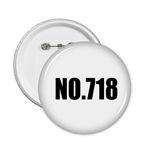Badge broches Lucky N° 718 rondes en lot de 5 pièces multicolores taille M