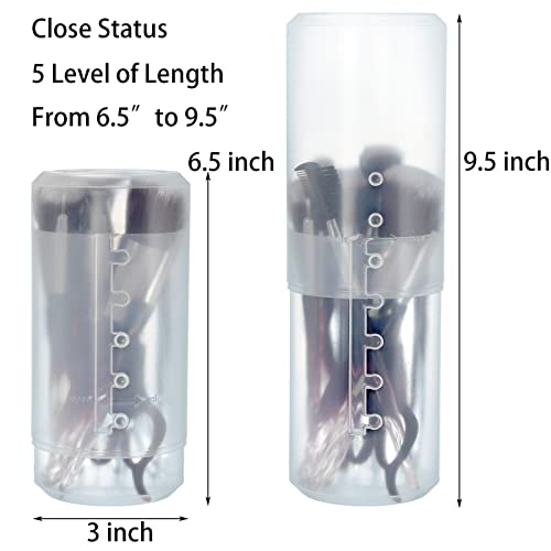 TOPZEA 4 Pack Retractable Makeup Brush Holders - Image 2