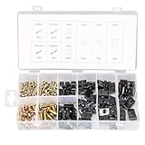 LIEFERUMFANG: Schrauben ,Sie erhalten eine Sortimentsbox mit 4 verschiedenen Schrauben und 5 verschiedene Muttern Größen