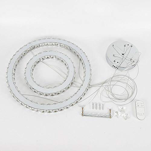 Lampadario a LED luci a sospensione in cristallo