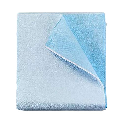mckesson drape sheets 50 count disposable stretcher sheet for bed massage exam medical tissuepoly latex-free 40 x 90 in blue