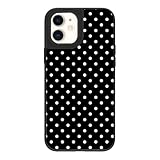Picture of Ehreus Black and White Polka Dot Phone Case for iPhone 11 - Slim Shockproof Hard Shell, 5ft Drop Protection, Cute Aesthetic Spotted Print, Tough Protective Case for Women and Girl