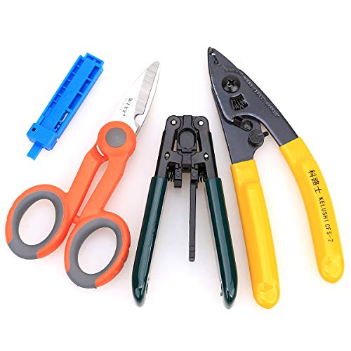 Pince à dénuder double trou du lot de 4 outils en fibre pour réussir vos raccordements sans casse
