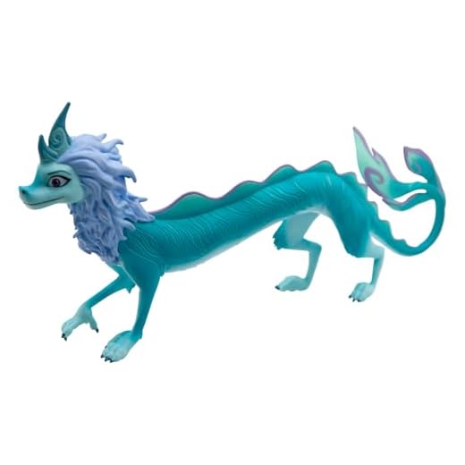 Bullyland 11502 - Spelfigur, Disney Raya och den sista draken, Sisu, ca 11,8 x 23 cm, perfekt som tårta figur, detaljerad, PVC-fri, fantastisk present för barn att leka fantasifullt