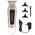 Cordless T-Blade Trimmer - 5 Star Compact Precision Trimmer for Lining & Close Trimming, Professional Hair Cutting Kit for Barbers and Stylists Silver