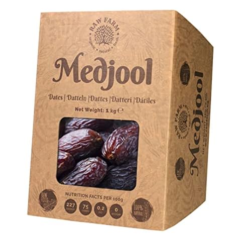 1 kg Juicy & Fresh Medjool Dates, Free from Additives, Sugar, Preservatives - Raw Farm Cover