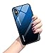Produktbild Hülle für iPhone X XS,Handyhülle iPhone XS MAX Glashülle [Ultra Hybrid Silikon TPU mit Gradient 9H Panzerglas] iPhone XR Case Cover Tasche Schale Kratzfeste Schutzhülle für iPhone XR(iPhone XS, 7)