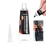 UniiWeel Black Windscreen Silicone Sealant for Cars - Strongest Instant Rubber Adhesive, Car Door Rubber Seal Restorer & Headlight Protection, Black Silicone Car Weatherstrip Glue, 50ml