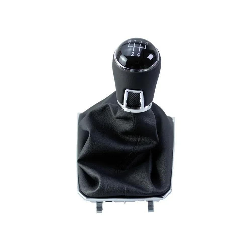 POANBCGY Shift Ball Joint 5/6 Speed Manual Transmission Gear Shift Knob Shift Lever Knob with Gaiter Boot Cover Case for Passat B8 LHD(5 Speed)