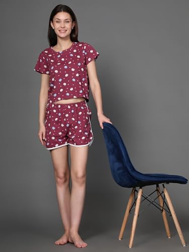 Image of B STORIES Women's Cotton Pyjama Set | Comfort and Relexed Nightsuit for Ladies