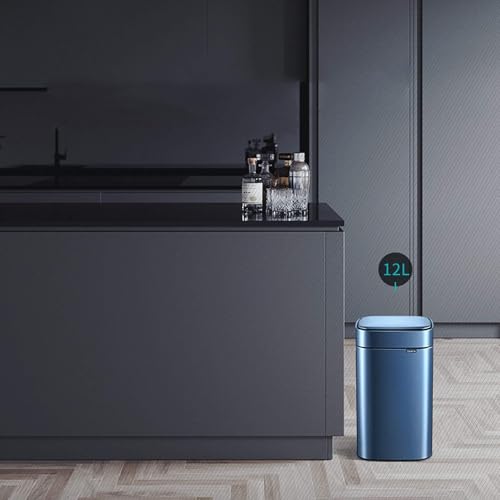 Caneca de Basura Automática Ovalada de Acero Inoxidable 12L miniatura 7