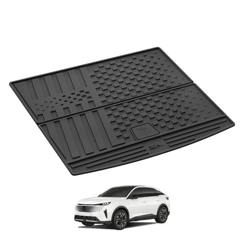 3W Tapis de Coffre pour Peugeot 3008 III 2024-2025 2026(Non pour EV), Imperméable Résistant Tapis Protection Coffre de Chien en Thorex™, Résiste aux...
