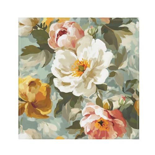Servilletas de Tela Vintage Floral Satinadas 20x20in Pack 6 miniatura 1