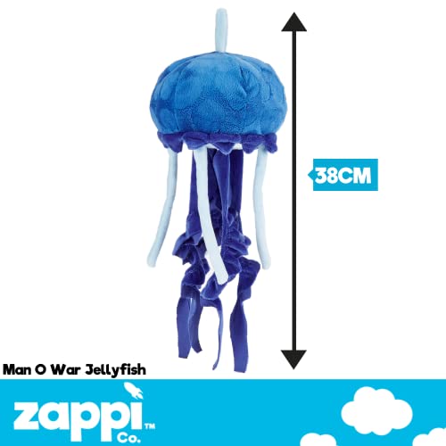 Zappi Co Plüsch Kinder Kuscheltier Weiches Kuschel Plüschtier - Teil der Safari-Tiere-Kollektion, Perfekt für Kinder(33cm)(Qualle)