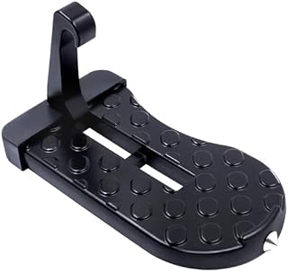 Black Aircraft-Grade Aluminum Car Door Step for Volkswagen Golf R, Durable Door Latch Step with Secure Car Step Design