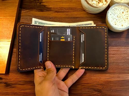 Handmade Trifold Wallet, Trifold Wallet, Leather Trifold Wallet For Men, Trifold Mens Wallet, Bifold Wallet, Leather Wallet, Wallet for Men, Gift for Men, Gift For Him2