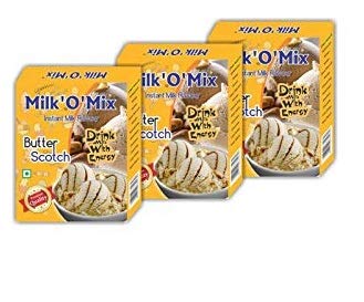 MilkOMix Butter Scotch Instant Milk Flavour Drink Milk with Energy Box - 150 g Each (Pack of 3) (B08HD5PTK4) Amazon Price History, Amazon Price Tracker