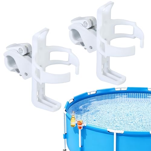 2 Pack Pool Cup Holders for Above Ground Pools Beach Umbrella Cup Holders