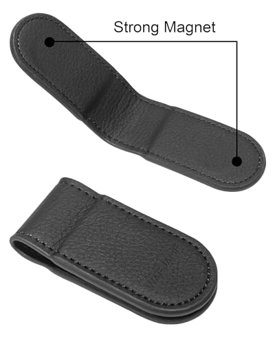 WAFJAMF Slim Magnetic Money Clip Leather Business Card Holder Pocket Cash Wallet4