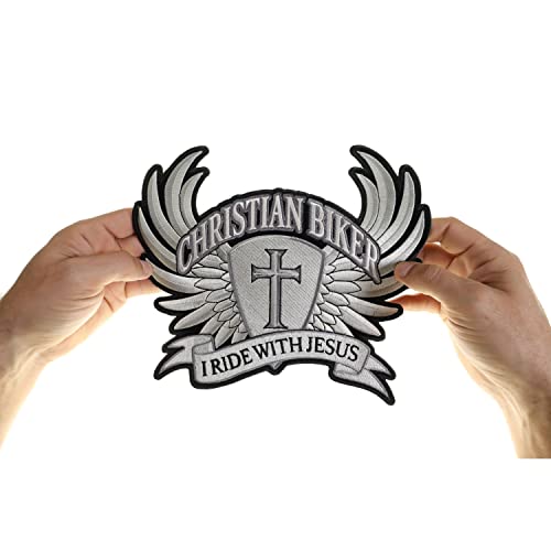 I Ride With Jesus Christian Biker Patch For Back Of Jackets Or Vests #TOP2