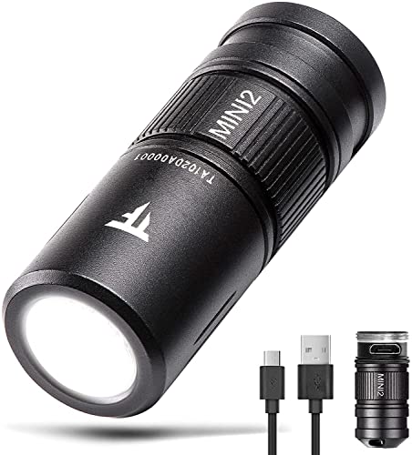 TrustFire Lampe Torche,Mini Lampe de Poche Led mini2 Torche led puissante rechargeable edc Porte-clés torches Micro USB Charge led ultra puissante Lampe Torche avec Rechargeable Batterie. … Cover
