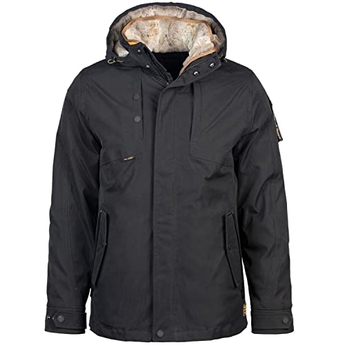 PME Legend Herren Jacke Semi Long Jacket SNOWPACK ICON Größe XXXL Schwarz...