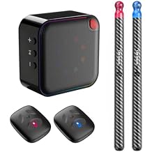 Upgraded Air Drumsticks with Speaker, Virtual Drum Sticks, Electronic Drum Set & Pedals & Bluetooth Adapter & 8 Sounds, 3D Motion Sensing RGB, for Home & Party Adults, Kids Carbon Fiber Black