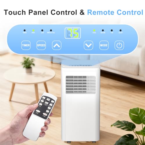 Image of Antarctic Star Portable Air Conditioner 10,080 BTU for Rooms up to 550 Sq. Ft, 4 Modes Portable AC Unit with Cooling, Dehumidifier, Fan & Sleep, Remote Control, 24H Timer & Window Kit for Bedroom