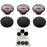 Aginkgo Replacement Earbuds Ear Tips, Foam Set Fit Kit for Plantronics Voyager 5200 5220 5210 Series Bluetooth Headset Headphone Ear Bud Sleeve Part with Storage Box, 6PCS (Medium)