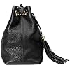 Gucci Soho 536196 Black Leather Tote Bag for Women Authentic Designer Handbag with Interlocking G Logo and Fringe Detail