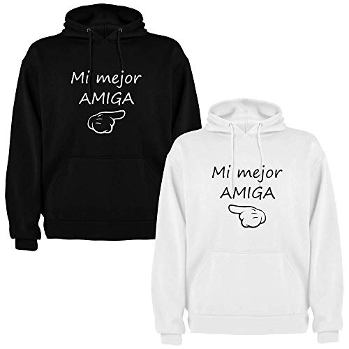Dalim Pack de 2 Sudaderas para Mujer Mi Mejor Amiga (Mujer Tamaño...