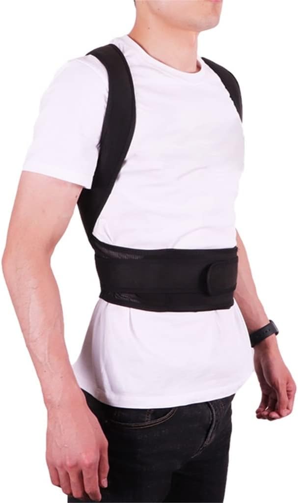 Adjustable Back Posture Corrector Shoulder Lumbar Spine Brace Support Belt Care for Men Women Unisex(XXXL code)