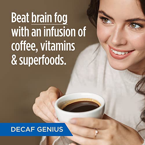 Decaf Genius Keto Coffee Pods With Mct Oil, Turmeric, And B Vitamins By Vitacup For Focus In Recyclable Single Serve Pod Compatible With K-Cup Brewers Including Keurig 2.0, 16 Ct #TOP3