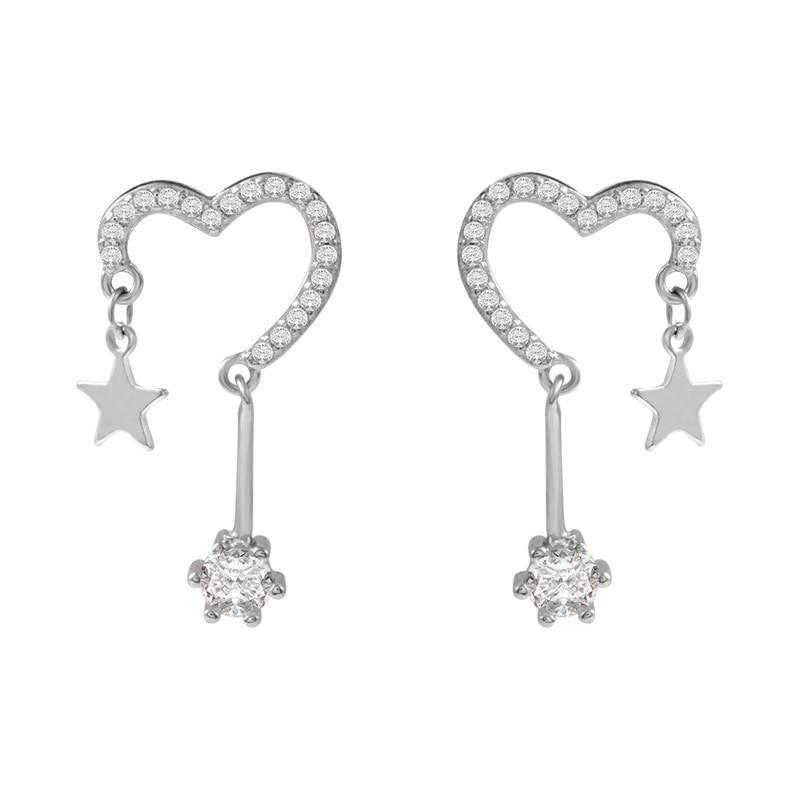 See full amazon price history chart for Womens Open Heart Star And Halo Drop Fashion Earrings With Zirconia, Open Heart Earrings, Star And Halo Drop Earrings, Womens Earrings With Stars, Earrings Latest Collection, Heart Studs(Silver) Womens Open Heart Star And Halo Drop Fashion Earrings With Zirconia, Open Heart Earrings, Star And Halo Drop Earrings, Womens Earrings With Stars, Earrings Latest Collection, Heart Studs(Silver) (B0CVRY7JWJ) Amazon Price History, Amazon Price Tracker
