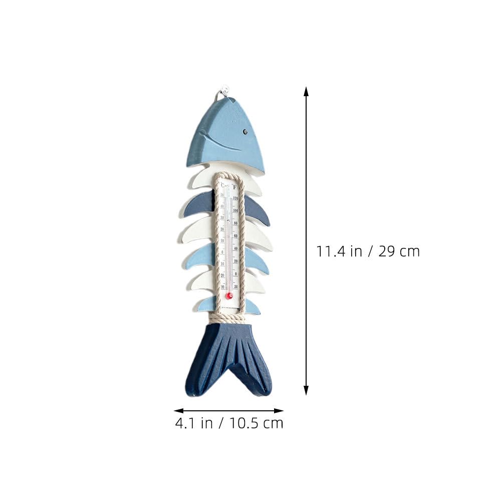 Alipis Nautical Temperature Gauge: Wall Hanging Temperature Meter Indoor Outdoor Ornaments for Patio Garden Living Room Porch Decor
