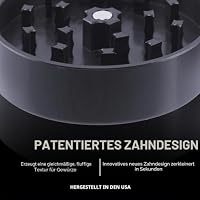 Santa Cruz Shredder Kräutermühle, 3-teilig, mittelgroß, 5,4 cm, hervorragender Griff und Aluminium, Grau – Ansicht 6