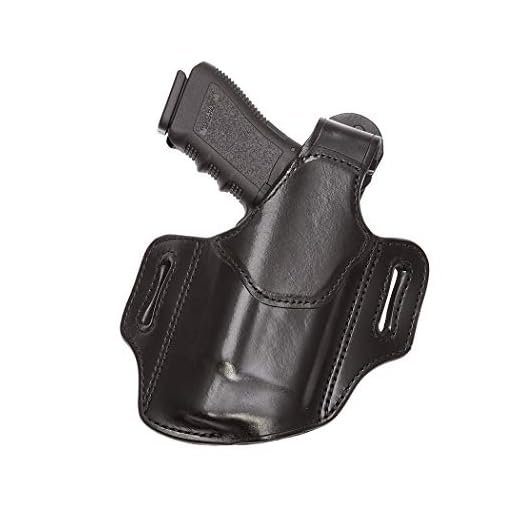 Aker Leather Products Nightguard XL Belt Slide Holster Aker Leather 147 Nightguard XL, Plain, Right Hand, Sig Sauer P220, P226, P229, P320 with M3, TLR-1, TLR-2 Tactical Weapon Light, Black