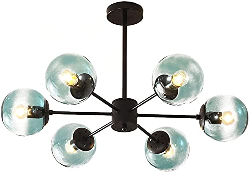 Lámpara de bola de cristal creativa y moderna para iluminación de sala de estar 2