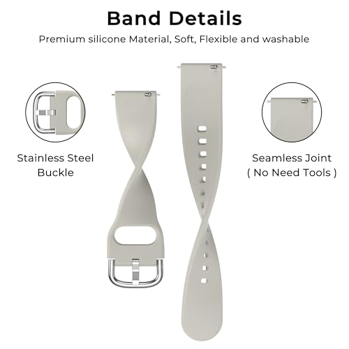 Image of Tobfit 18mm Silicone Watch Strap Compatible for Titan, Timex, Casio, Sonata,HMT etc,Quick Release Sport Loop Colorful Strap