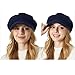 Womens Newsboy Caps Cabbie Gatsby Visor Beret Hat Fashion Ladies Pageboy Cap Navy