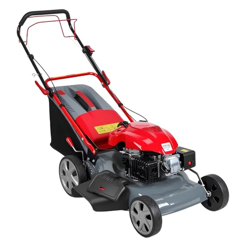 10 Best Lawn Mower for Hills: Top Picks for Steep Yard Maintenance Shulemin Self Propelled Lawn Mower 20-Inch with 60L Grass Bag - 173cc Engine Gas Push Lawn Mower for Hills 3-in-1 Mulch Bag Side-Discharge Rear Wheel Drive for Uneven Yards Lawn Care (173CC)