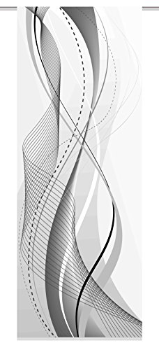 Home fashion ruimteverdeler, stof, grijs, 245 x 90 cm