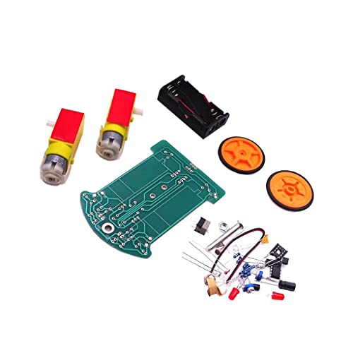 Milageto トラッキングカーカーキット DIYキット 車 シャーシキット 減速モータ 組み立て DIY部品キット