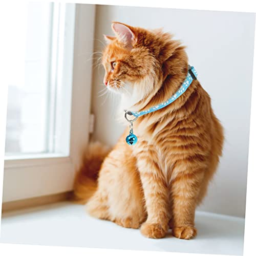 Collar de gato para gatitos pequeños con cascabel regulable juego de 3 4