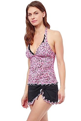Profile by Gottex Women's Standard Pretty Wild Halter Tankini3