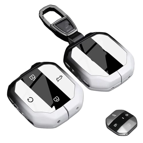 Zinc Alloy Car Key Case Compatible for Jetour T1 Freedom Traveller 2025+ Remote Protection Cover Bag Shell Keychain Holder Fob Accessories(Style A)