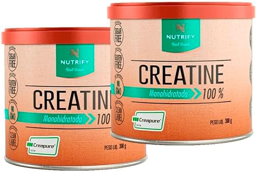 Novo selo da Creatina Creapure 2025: saiba o que muda. 12 Kit 2x Creatina Creapure Nutrify 300g Cada Creatine Monohidratada
